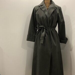 Chic Olive Green Trench Coat